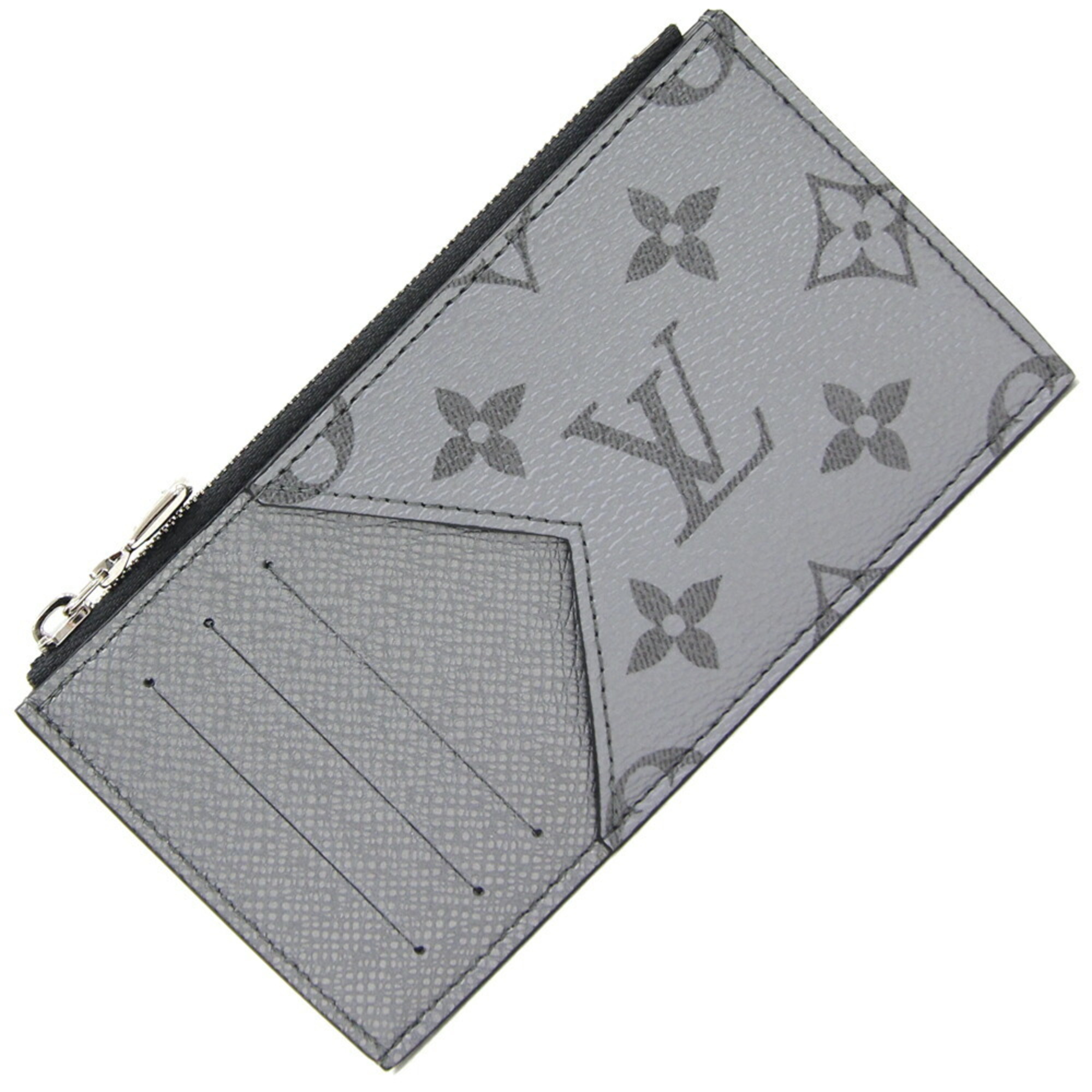 Louis Vuitton Coin Case Taigarama Card Holder M30839 Silver Men's Fragment